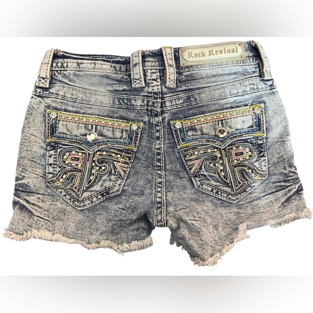Rock Revival Shorts Size 25 Mid Rise Worn Once